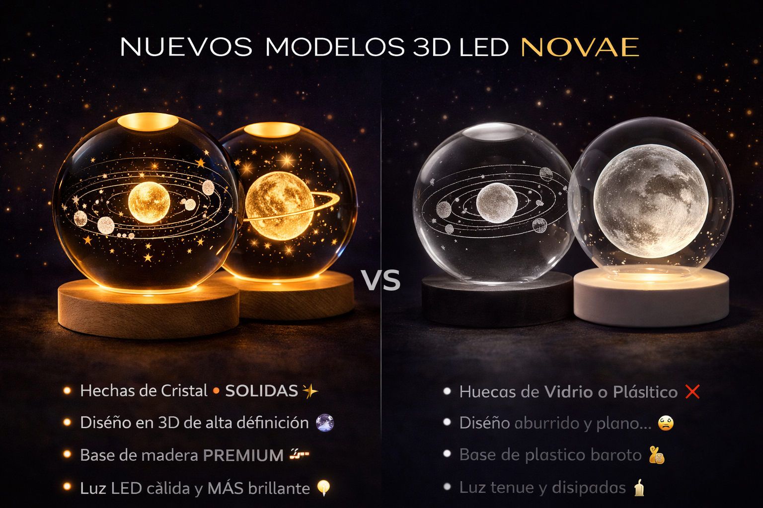 Comparativa de esferas LED NOVAE